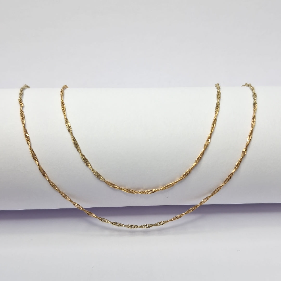 CADENA ORO COMBINADO 14 K 1,70 GRMS (SEMINUEVO)