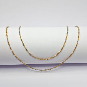 CADENA ORO COMBINADO 14 K 1,70 GRMS (SEMINUEVO)