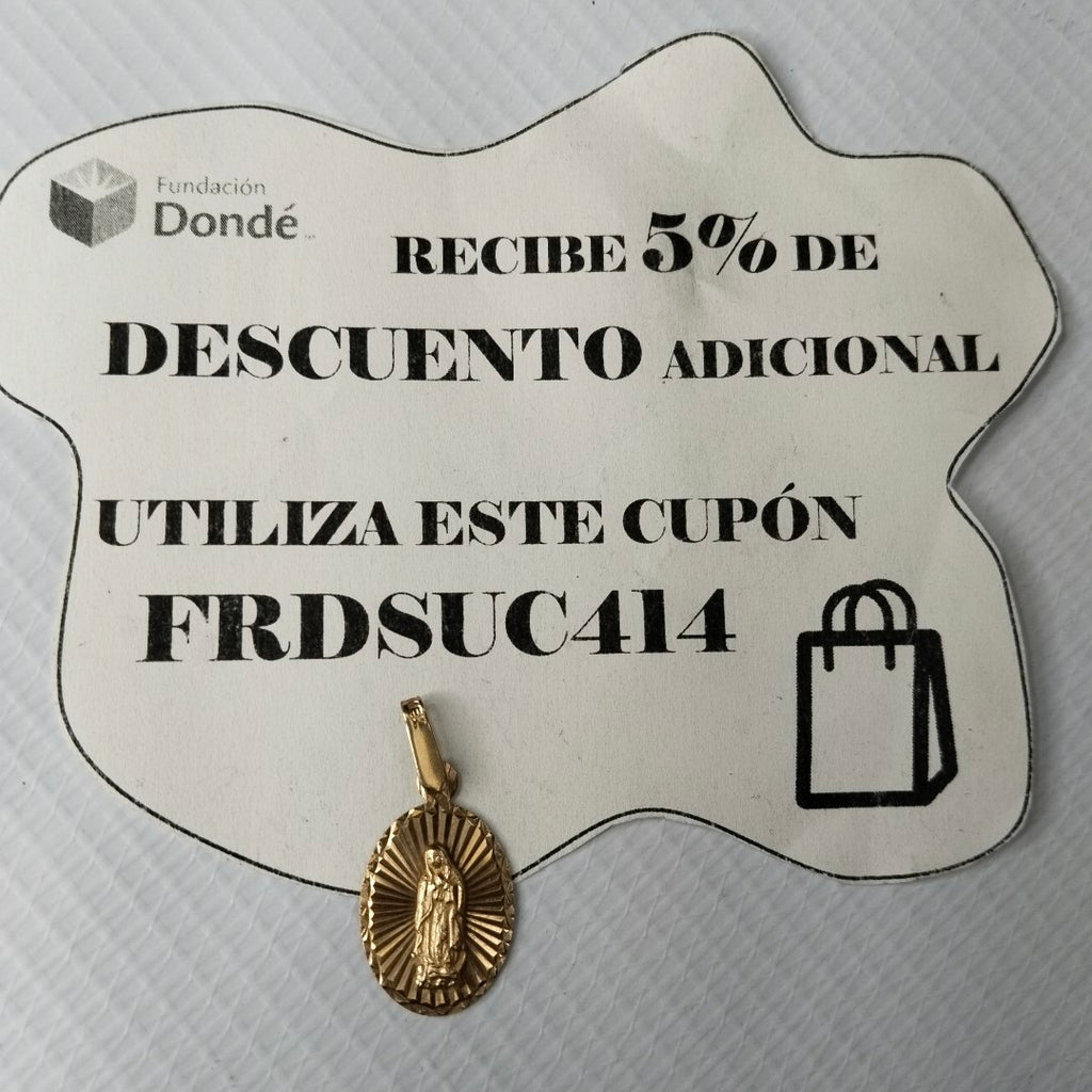 MEDALLA RELIGIOSA ORO 10 K 1.4 GRMS (SEMINUEVO)