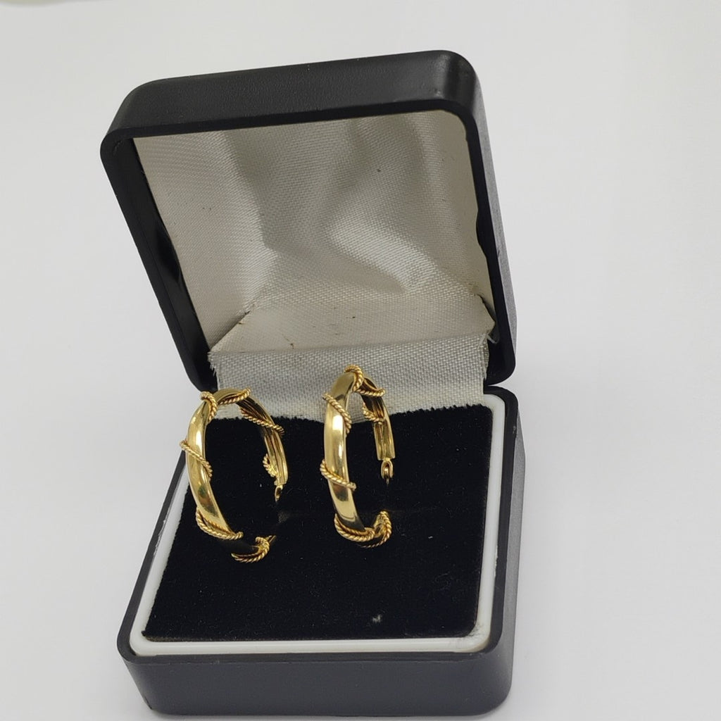 ARRACADAS PAR ORO 14 K 3.7 GRMS (SEMINUEVO)