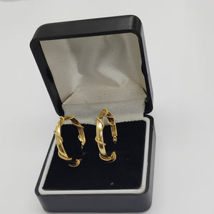 ARRACADAS PAR ORO 14 K 3.7 GRMS (SEMINUEVO)