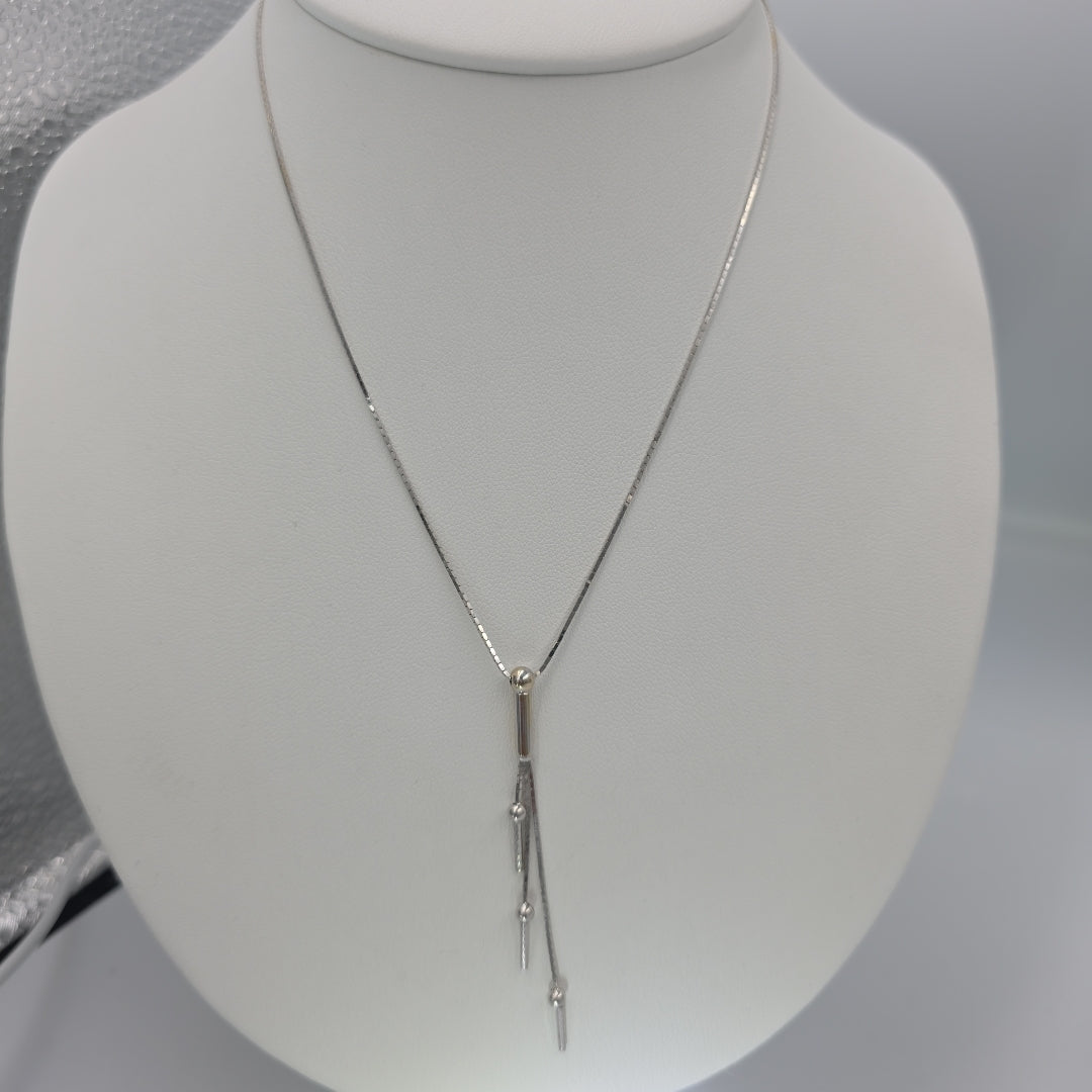 GARGANTILLA ORO, ORO BLANCO 14 K 4.7 GRMS (SEMINUEVO)
