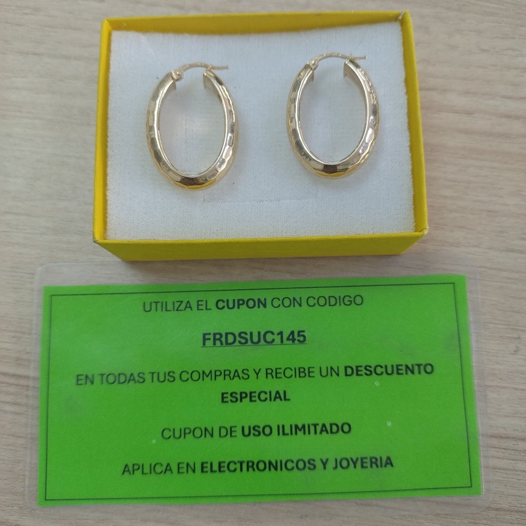 ARRACADAS PAR ORO 14 K 4,60 GRMS (SEMINUEVO)