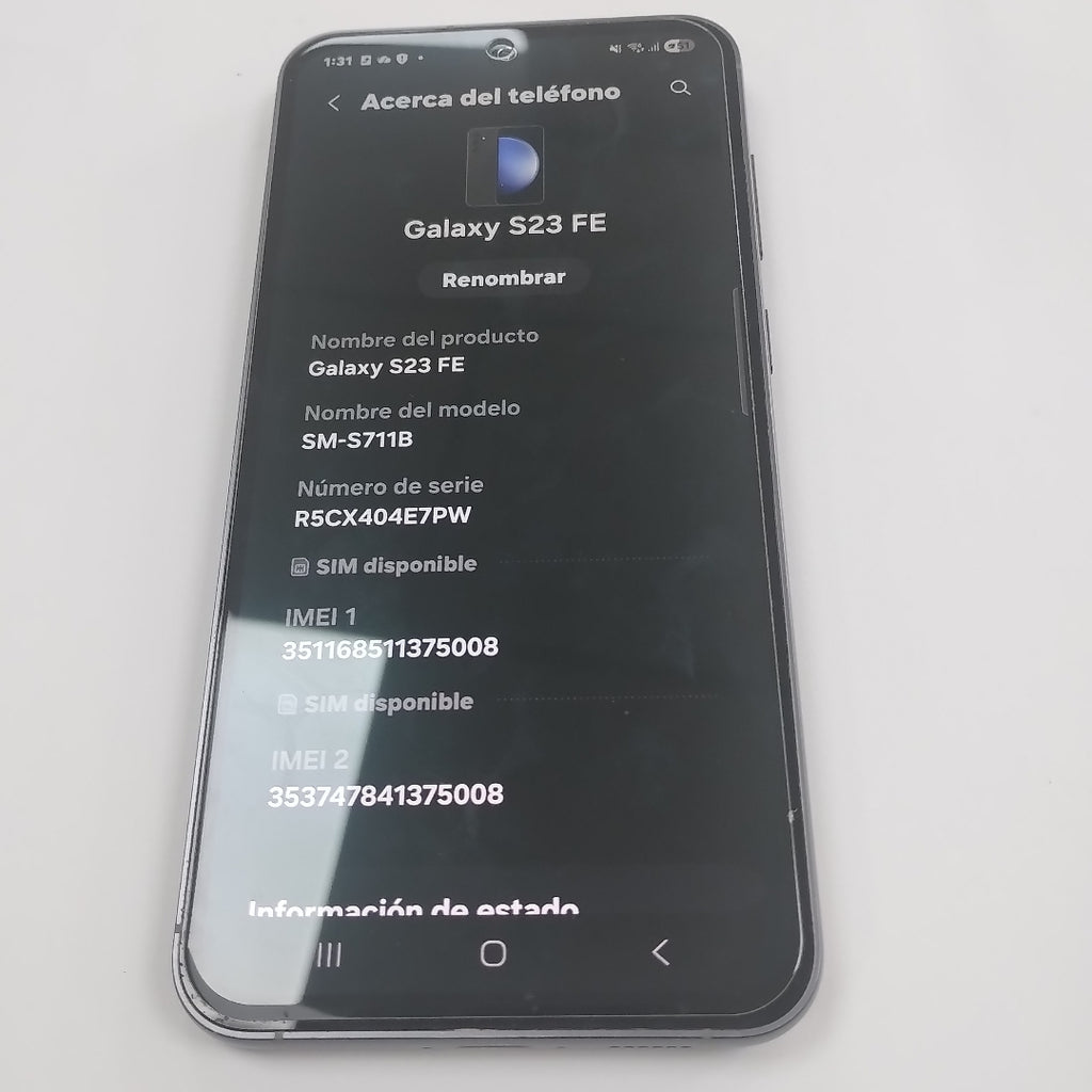 CELULAR SAMSUNG GALAXY S23 FE SM-S711B (2023) 128 GB 8 GB RAM (SEMINUEVO)