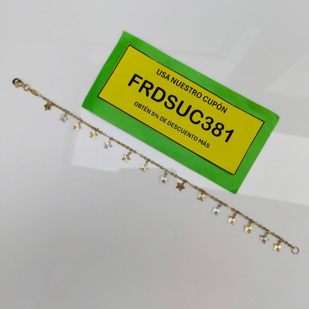 PULSERA ORO, ORO COMBINADO 10 K 2.5 GRMS (SEMINUEVO)