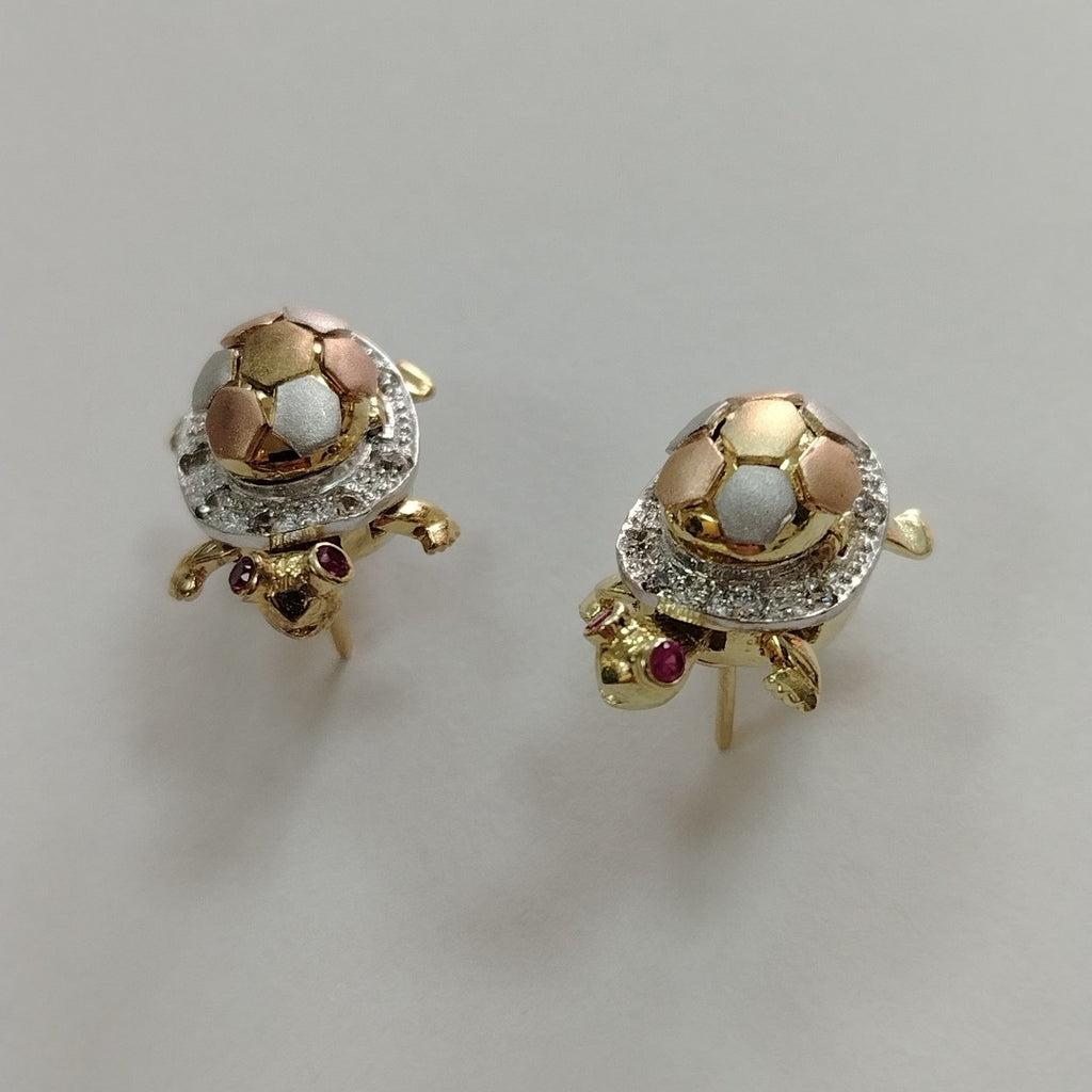 ARETES PAR ORO, ORO COMBINADO 10 K 11.1 GRMS (SEMINUEVO)