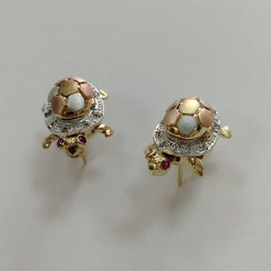 ARETES PAR ORO, ORO COMBINADO 10 K 11.1 GRMS (SEMINUEVO)