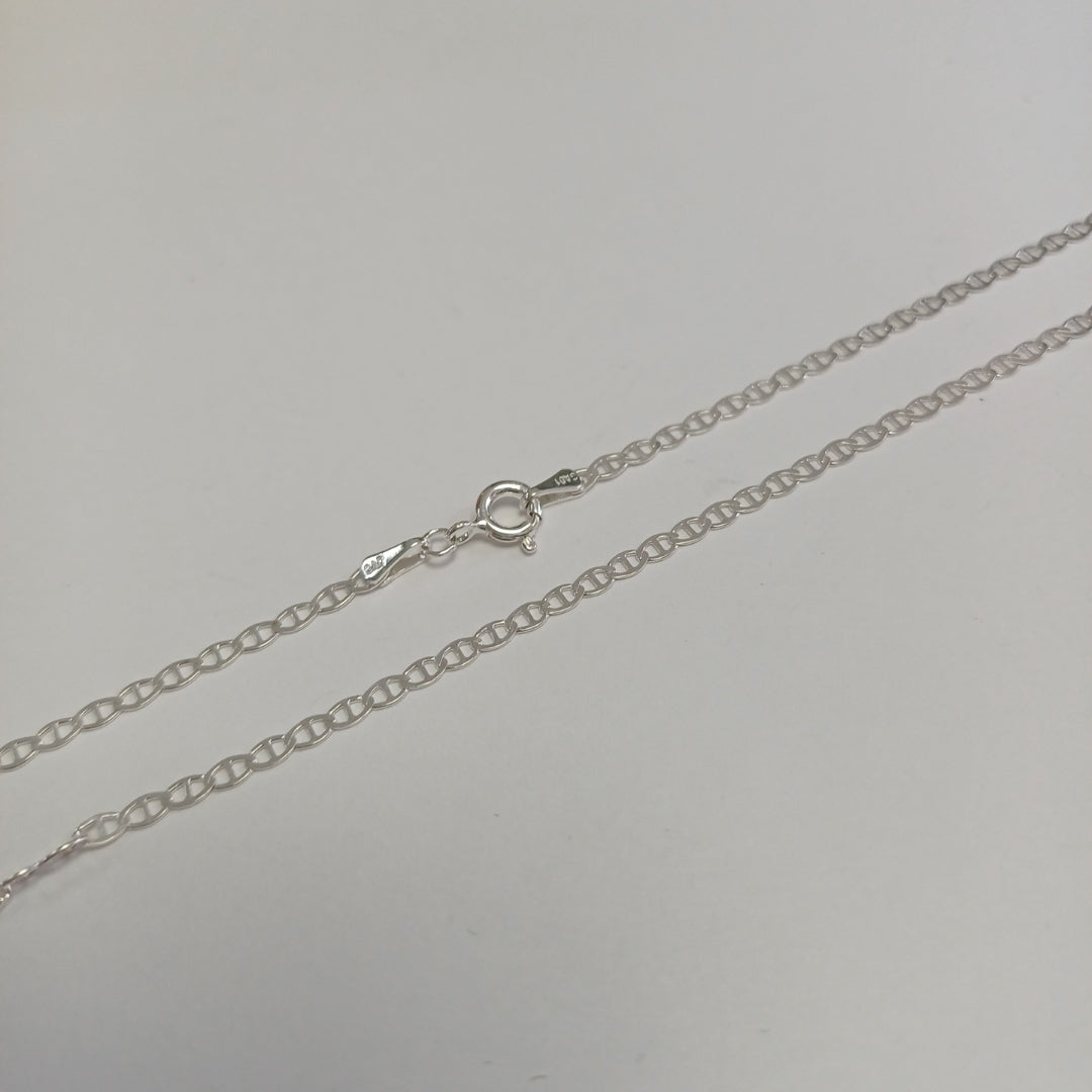 CADENA TEJIDO GUCHI PLATA .925 55 CM 3.2 GR (NUEVO)