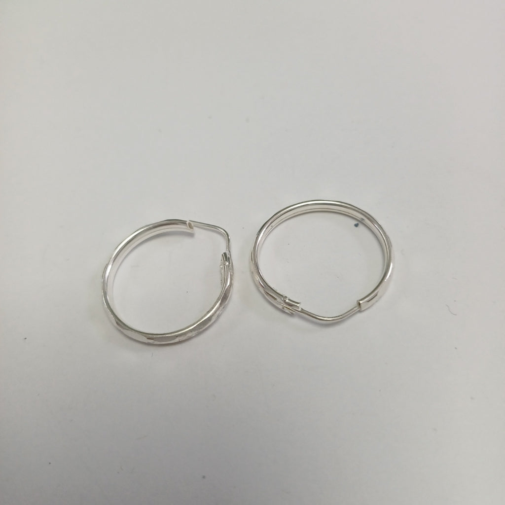 PAR ARRACADAS FACETADA PLATA .925 2.1 GR (NUEVO)