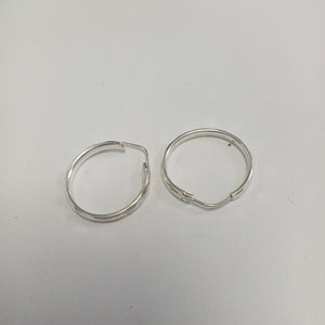 PAR ARRACADAS FACETADA PLATA .925 2.1 GR (NUEVO)