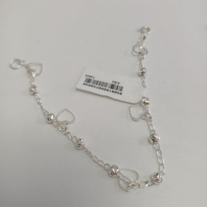 PULSERA TEJIDO ESPECIAL PLATA .925 18 CM 2.7 GR (NUEVO)