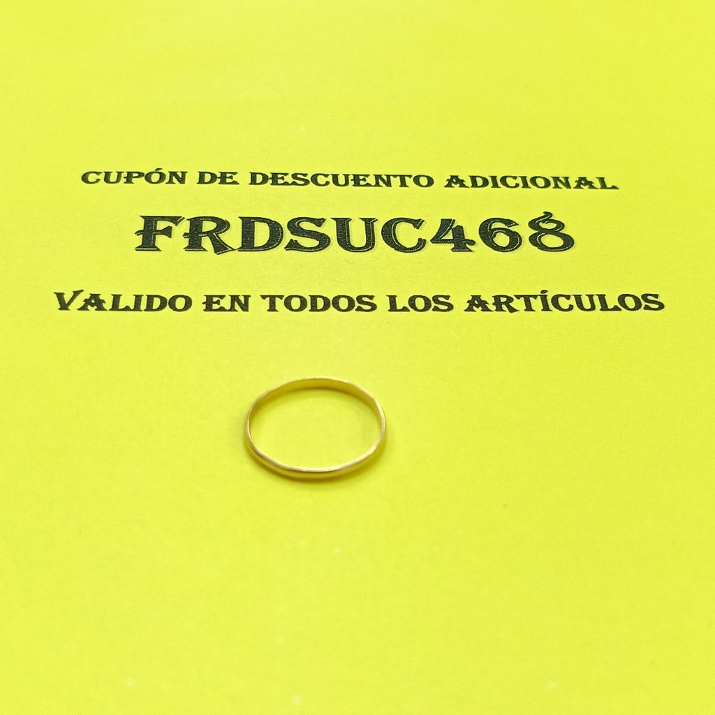 ARGOLLA ORO 10 K 0.6 GRMS (SEMINUEVO)