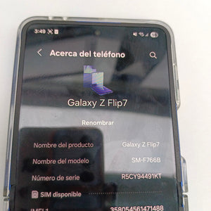 CELULAR SAMSUNG GALAXY Z FLIP 7 SM-F766B (2025) 512 GB 12 GB RAM (SEMINUEVO)