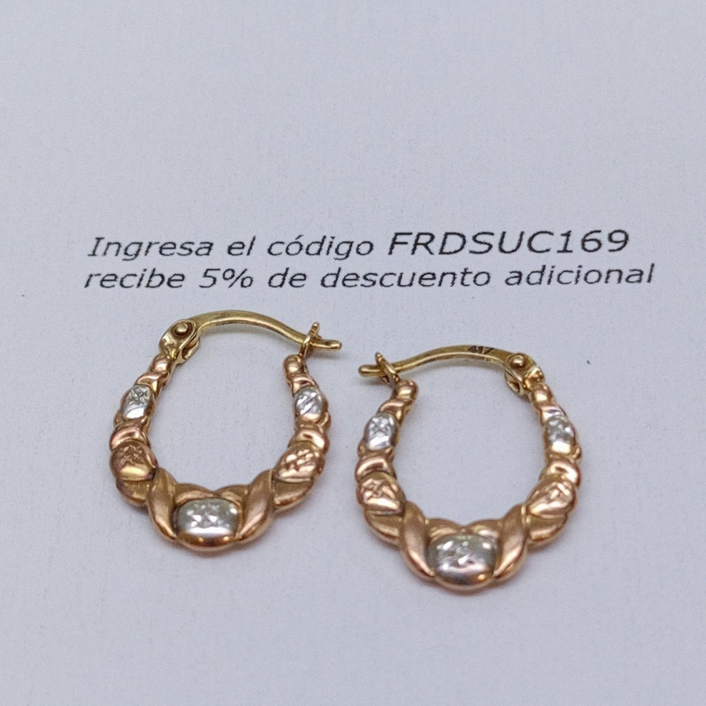 ARRACADAS PAR ORO 10 K 1,20 GRMS (SEMINUEVO)