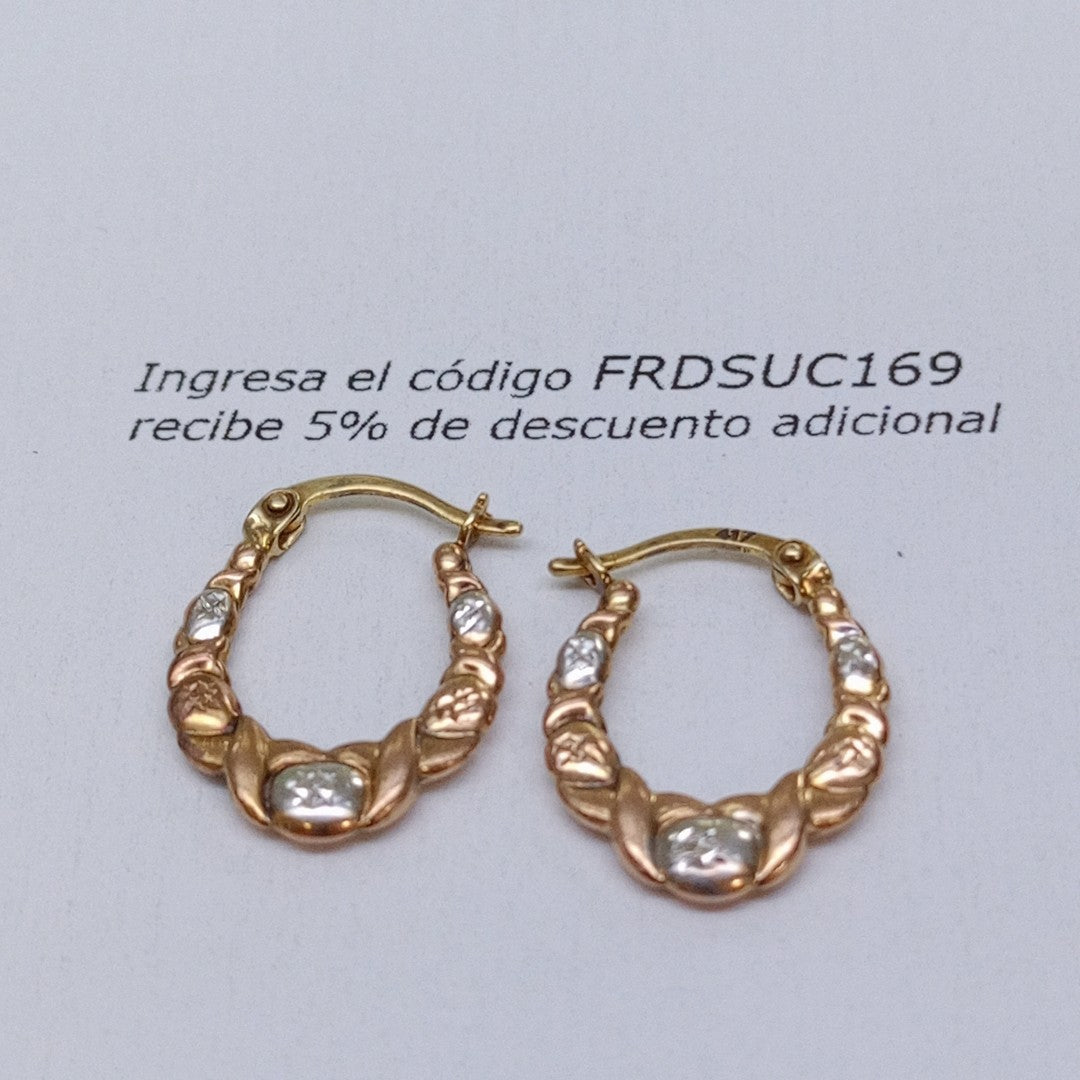 ARRACADAS PAR ORO 10 K 1,20 GRMS (SEMINUEVO)