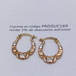 ARRACADAS PAR ORO 10 K 1,20 GRMS (SEMINUEVO)