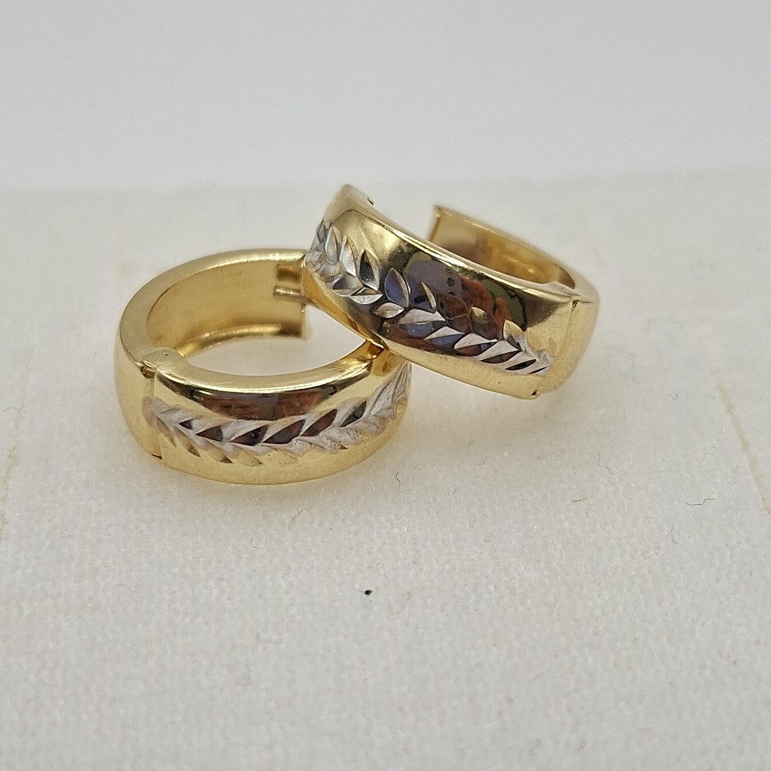ARETES PAR ORO 14 K 2.2 GRMS (SEMINUEVO)