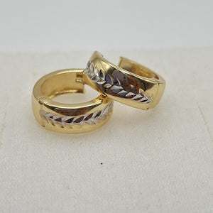 ARETES PAR ORO 14 K 2.2 GRMS (SEMINUEVO)