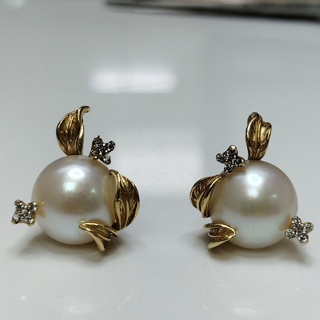 ARETES PAR ORO 14 K 11.4 GRMS (SEMINUEVO)