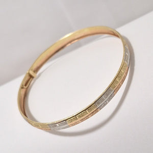 PULSERA RIGIDA ORO COMBINADO 14 K 6,20 GRMS (SEMINUEVO)