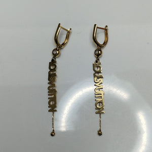 ARETES PAR ORO 14 K 2.9 GRMS (SEMINUEVO)