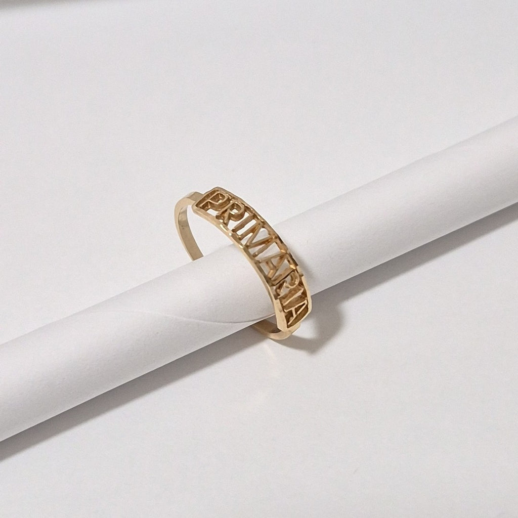 ANILLO DE GRADUACIÓN ORO 10 K 0.9 GRMS (SEMINUEVO)