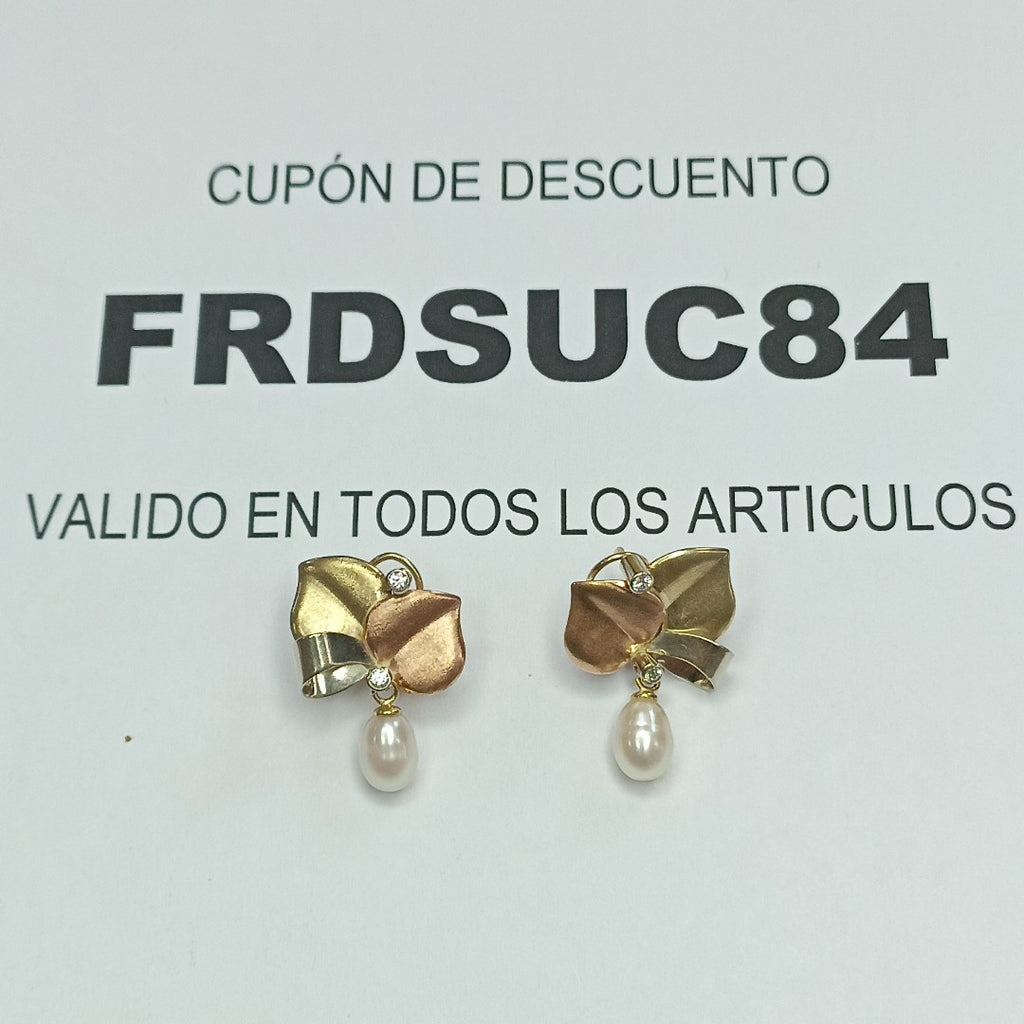 ARETES PAR ORO 10 K 4,40 GRMS (SEMINUEVO)
