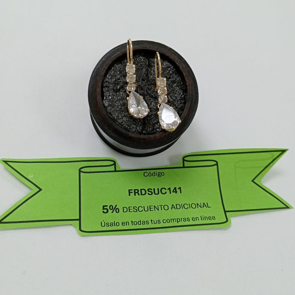 ARETES PAR ORO 10 K 1,70 GRMS (SEMINUEVO)