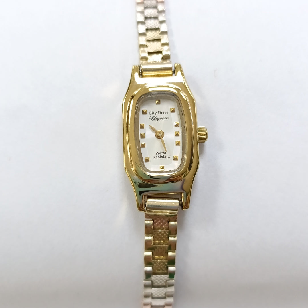 RELOJ CAJA ACERO PULSO ORO ORO COMBINADO 10 K 13.1 GRMS (SEMINUEVO)