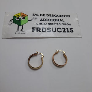 ARRACADAS PAR ORO 10 K 2 GRMS (SEMINUEVO)