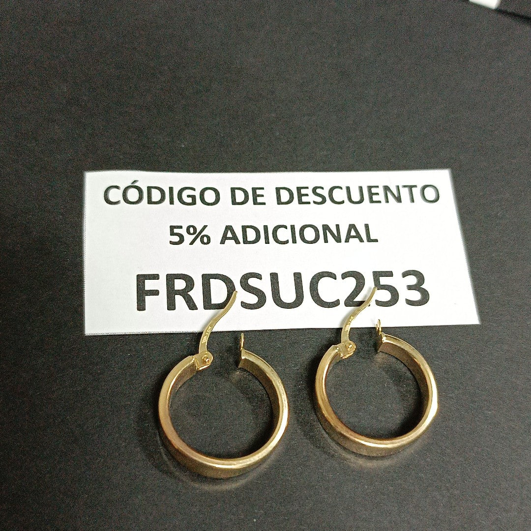 ARRACADAS PAR ORO 10 K 1.5 GRMS (SEMINUEVO)
