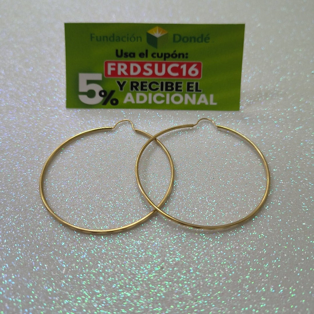 ARRACADAS PAR ORO 10 K 3.5 GRMS (SEMINUEVO)