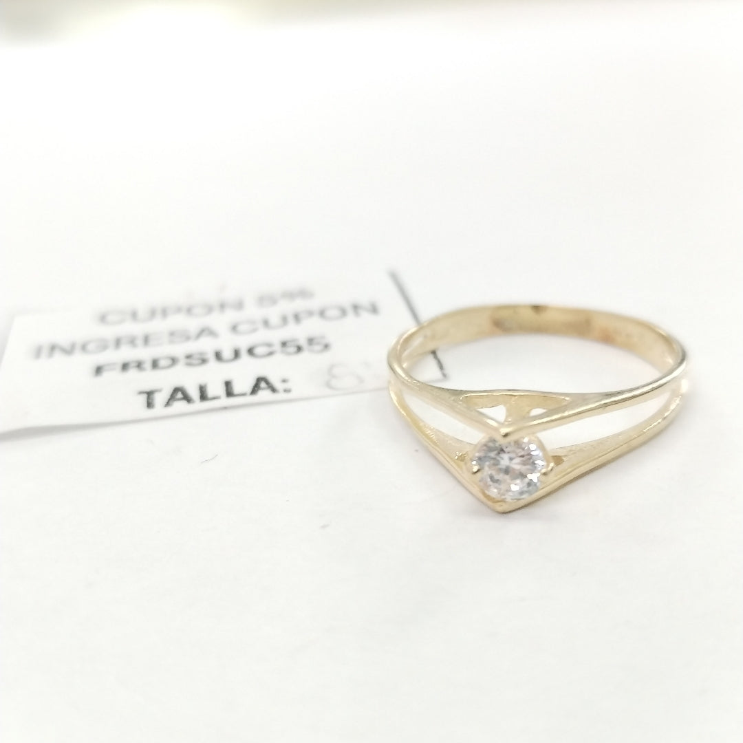 SOLITARIO ORO 14 K 1.8 GRMS (SEMINUEVO)