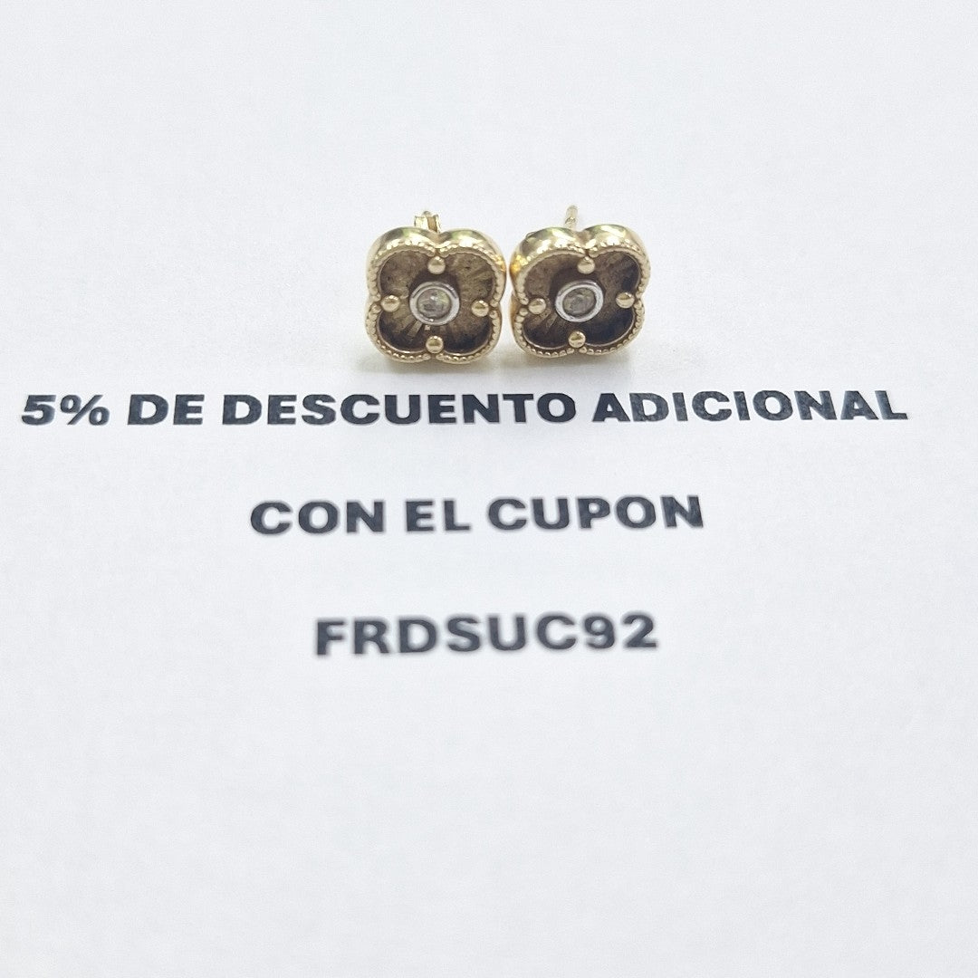 BROQUELES PAR ORO 14 K 1.6 GRMS (SEMINUEVO)