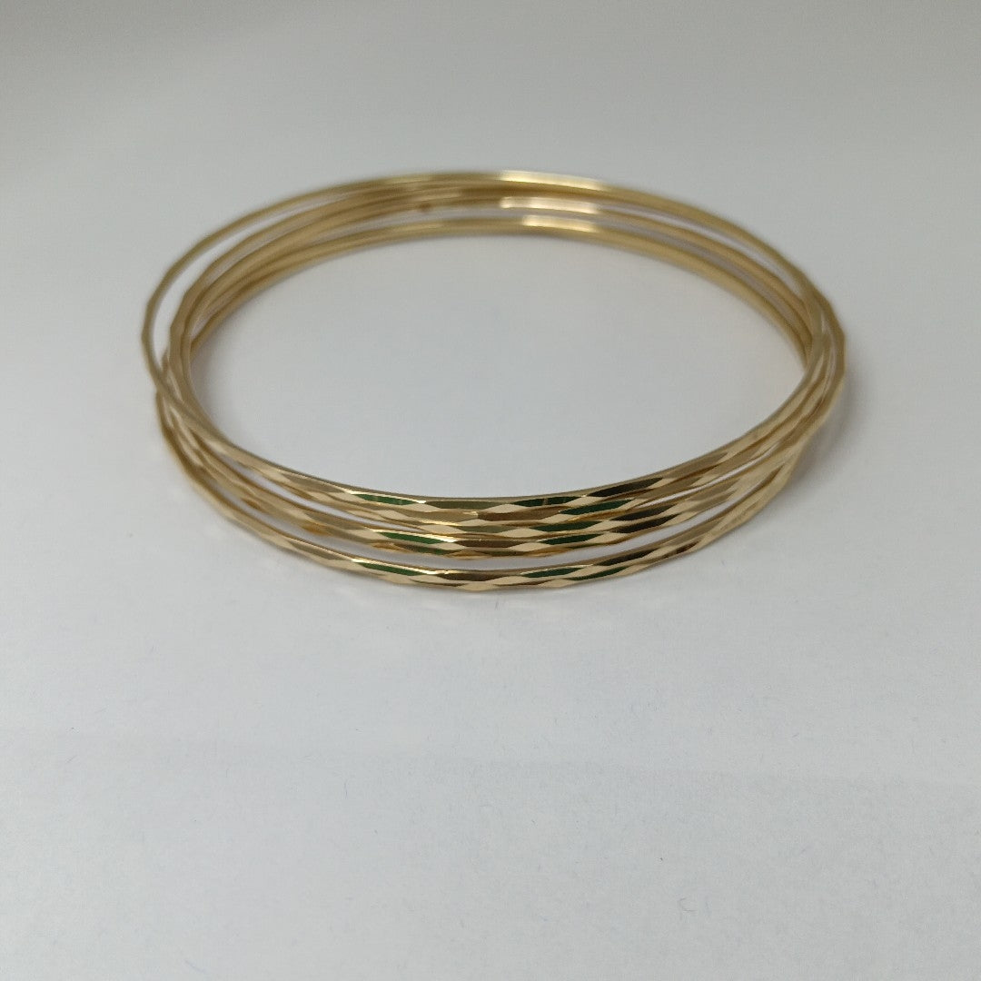 SEMANARIO DE PULSERAS ORO 14 K 23.5 GRMS (SEMINUEVO)
