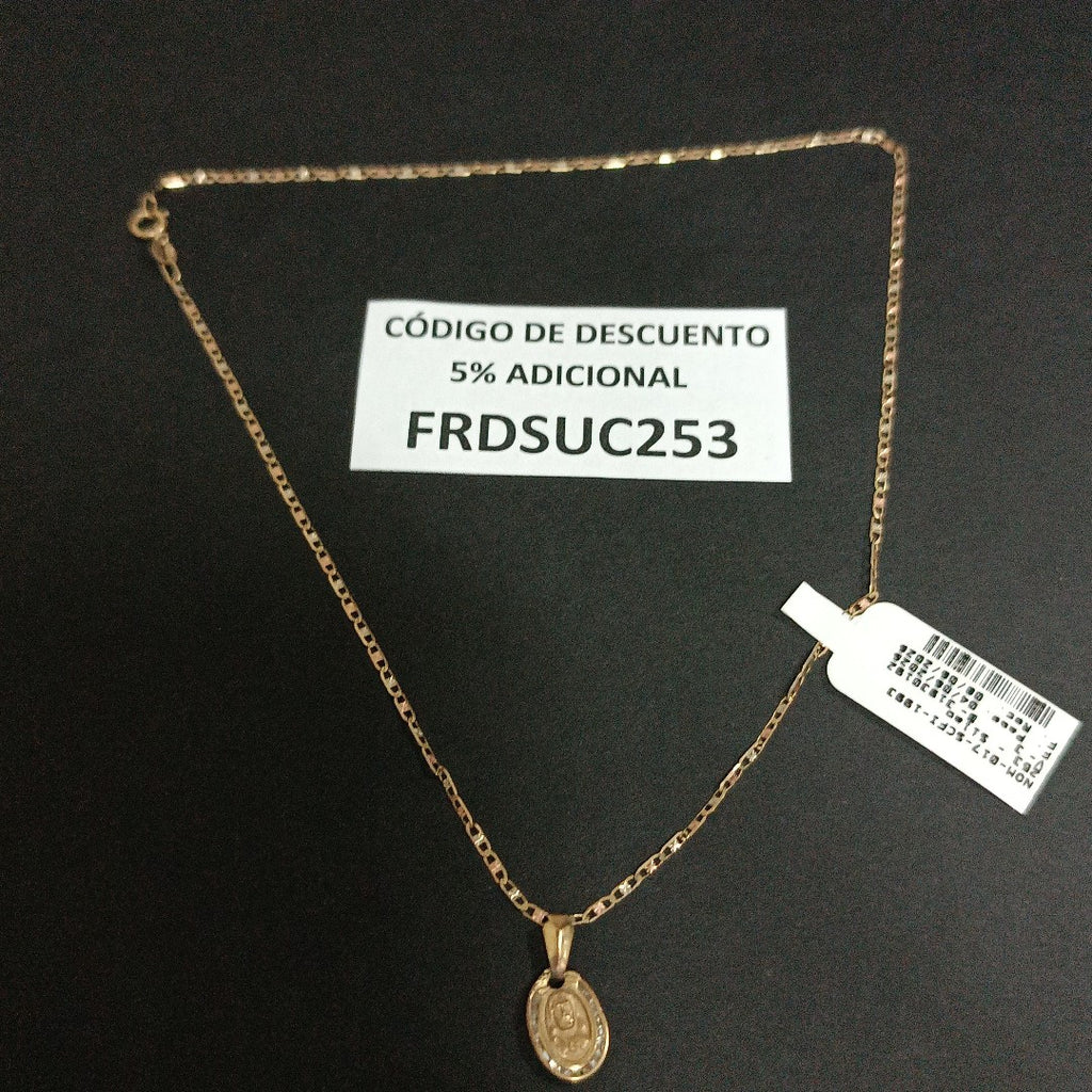 CADENA, DIJE ORO 10 K 1.5 GRMS (SEMINUEVO)