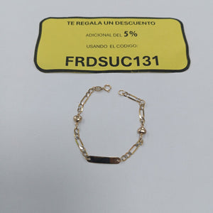 ESCLAVA ORO 14 K 1.9 GRMS (SEMINUEVO)