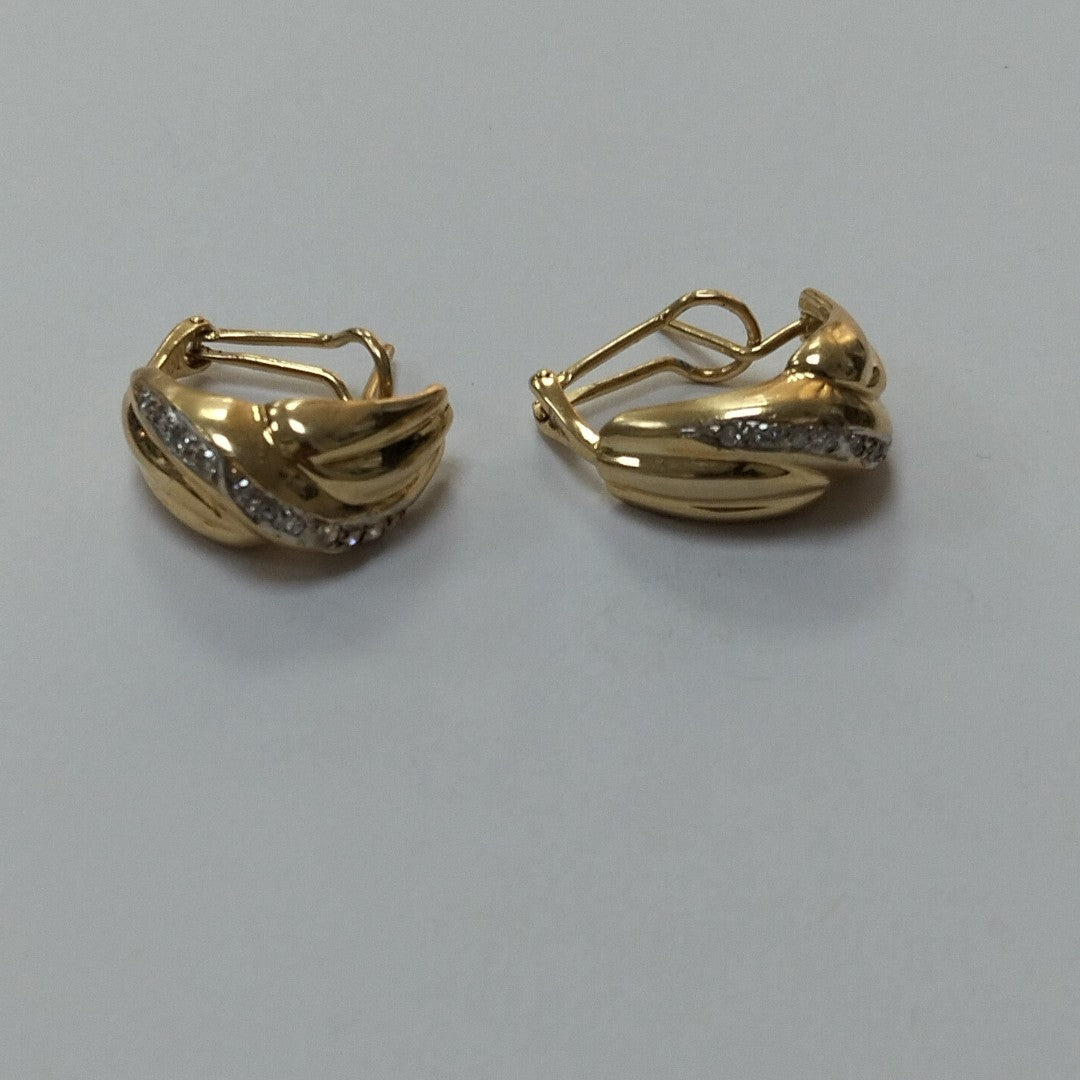 ARETES PAR ORO 14 K 11.4 GRMS (SEMINUEVO)