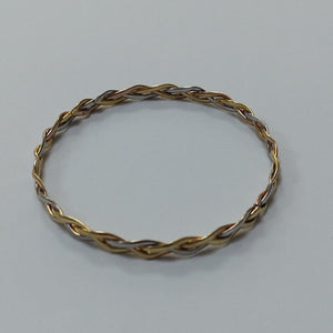 PULSERA RIGIDA ORO, ORO COMBINADO 14 K 5.1 GRMS (SEMINUEVO)