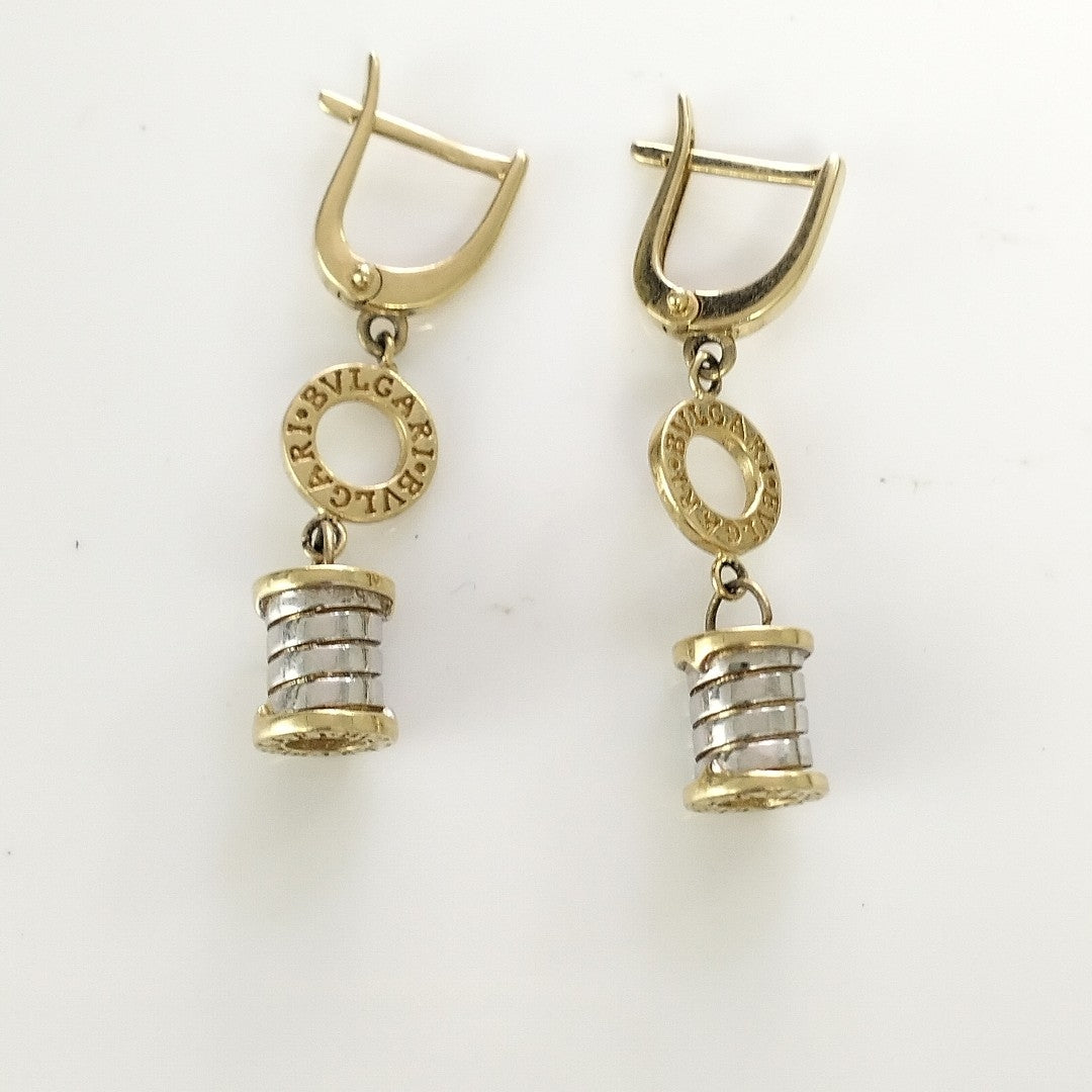 ARETES PAR ORO, ORO COMBINADO 14 K 6.2 GRMS (SEMINUEVO)