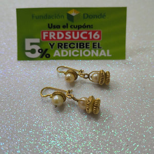 ARETES PAR ORO 10 K 6.7 GRMS (SEMINUEVO)