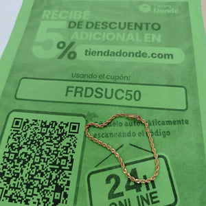 PULSERA ORO 14 K 6.4 GRMS (SEMINUEVO)