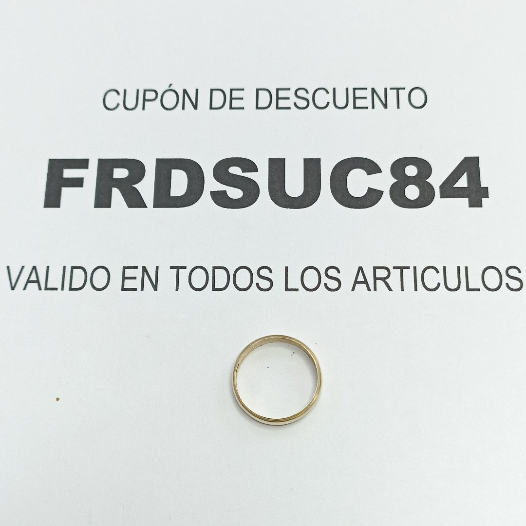 ARGOLLA ORO 10 K 1.8 GRMS (SEMINUEVO)