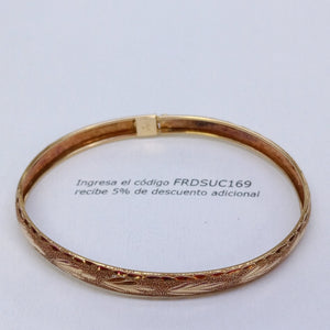 PULSERA RIGIDA ORO 14 K 4.9 GRMS (SEMINUEVO)