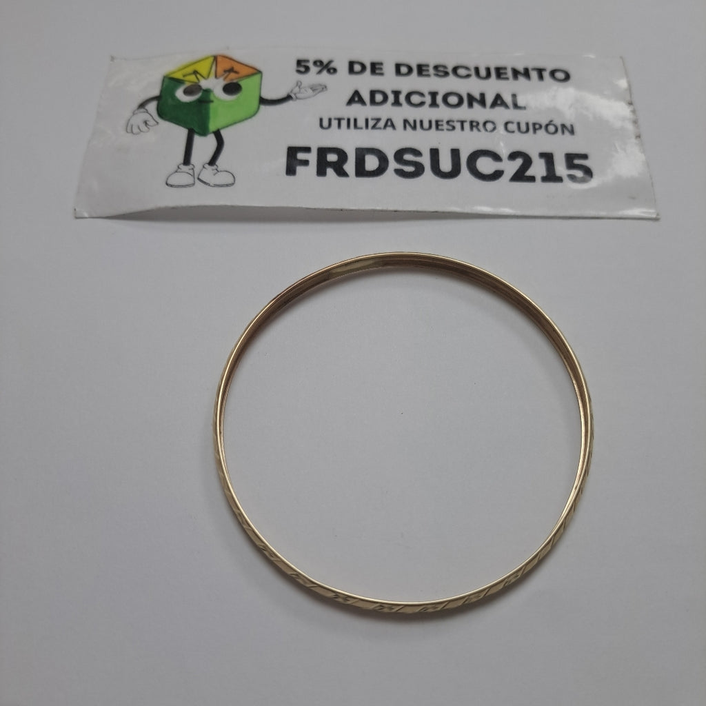 PULSERA RIGIDA ORO 10 K 3,90 GRMS (SEMINUEVO)