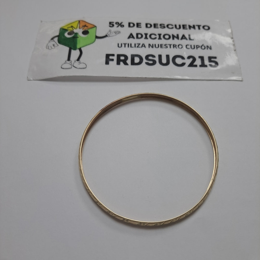 PULSERA RIGIDA ORO 10 K 3,90 GRMS (SEMINUEVO)