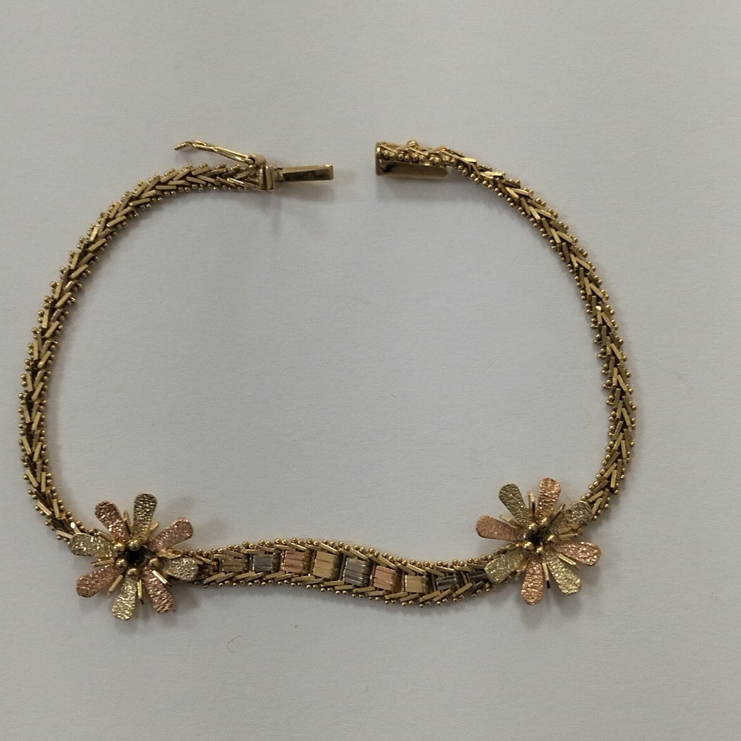 PULSERA ORO, ORO COMBINADO 14 K 8.7 GRMS (SEMINUEVO)