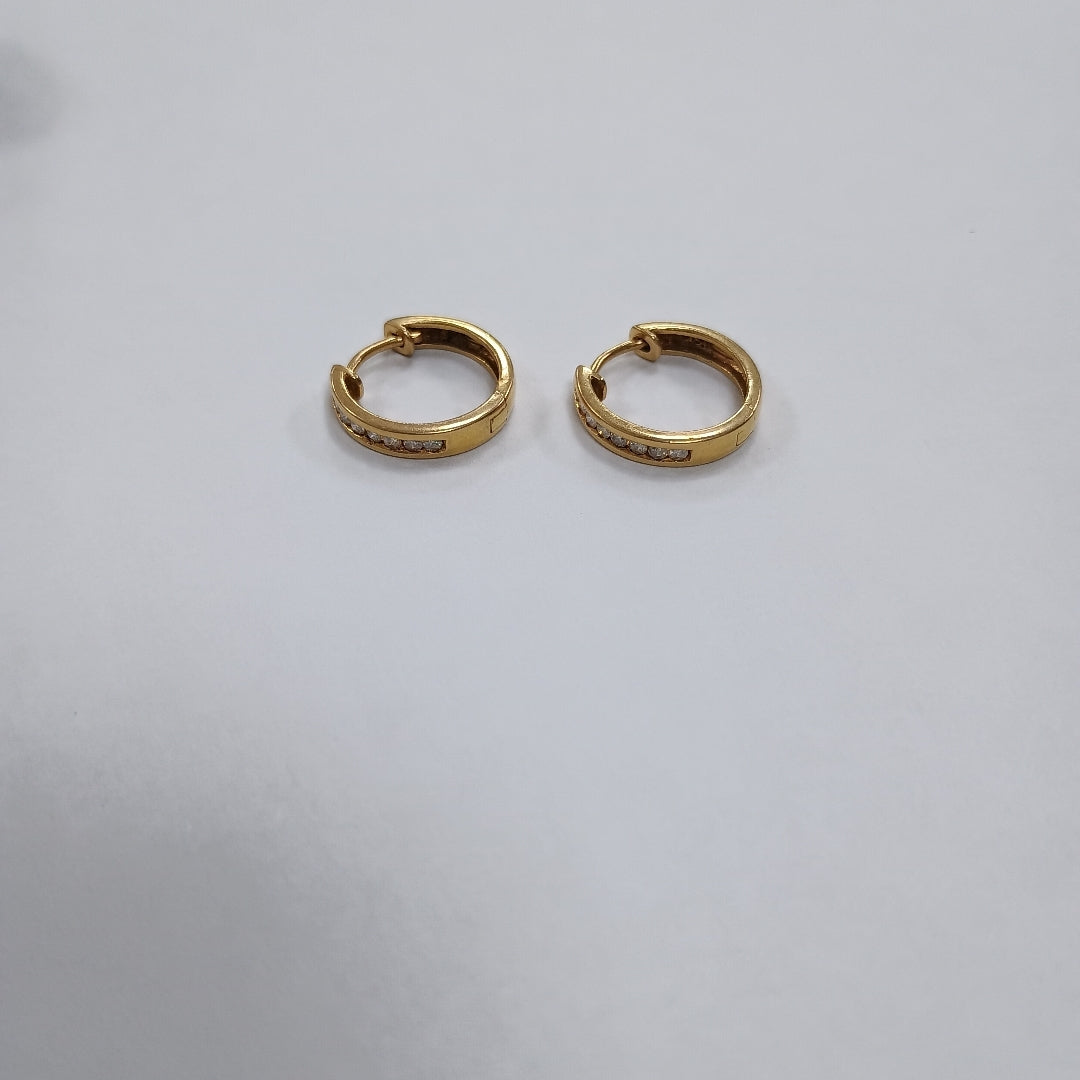ARRACADAS PAR ORO 14 K 3.1 GRMS (SEMINUEVO)
