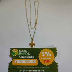 CADENA,MEDALLA PERSONAL ORO 14 K 3,80 GRMS (SEMINUEVO)