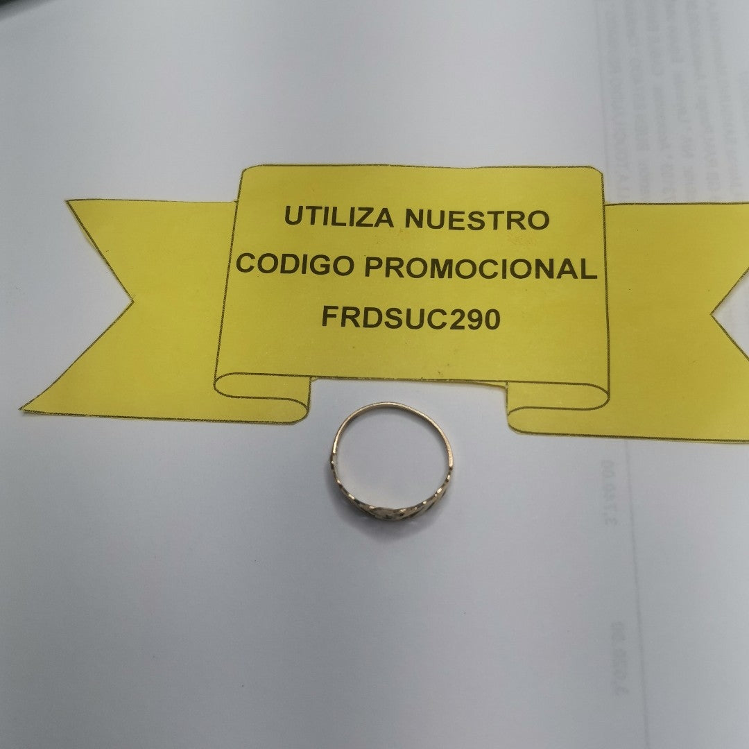 ANILLO CONMEMORATIVO ORO 14 K 1.4 GRMS (SEMINUEVO)